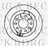 Borg & beck BBD4191 Rear brake disc, non-ventilated BBD4191: Buy near me in Poland at 2407.PL - Good price!