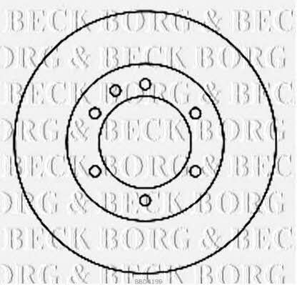 Borg & beck BBD4199 Rear ventilated brake disc BBD4199: Buy near me in Poland at 2407.PL - Good price!