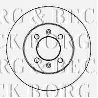 Borg & beck BBD4212 Unventilated front brake disc BBD4212: Buy near me at 2407.PL in Poland at an Affordable price!