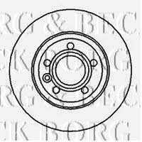 Borg & beck BBD4213 Rear brake disc, non-ventilated BBD4213: Buy near me in Poland at 2407.PL - Good price!
