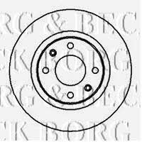 Borg & beck BBD4245 Front brake disc ventilated BBD4245: Buy near me in Poland at 2407.PL - Good price!