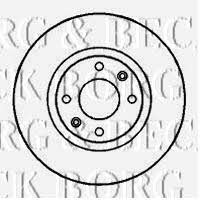 Borg & beck BBD4246 Front brake disc ventilated BBD4246: Buy near me in Poland at 2407.PL - Good price!