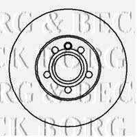 Borg & beck BBD4250 Front brake disc ventilated BBD4250: Buy near me in Poland at 2407.PL - Good price!
