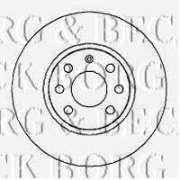 Borg & beck BBD4253 Front brake disc ventilated BBD4253: Buy near me in Poland at 2407.PL - Good price!