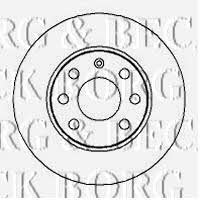 Borg & beck BBD4258 Unventilated front brake disc BBD4258: Buy near me in Poland at 2407.PL - Good price!