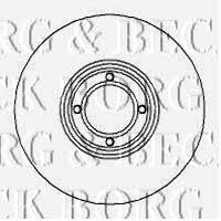 Borg & beck BBD4264 Unventilated front brake disc BBD4264: Buy near me in Poland at 2407.PL - Good price!