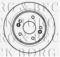 Borg & beck BBD4270 Front brake disc ventilated BBD4270: Buy near me in Poland at 2407.PL - Good price!