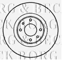Borg & beck BBD4306 Front brake disc ventilated BBD4306: Buy near me in Poland at 2407.PL - Good price!