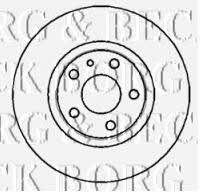 Borg & beck BBD4307 Front brake disc ventilated BBD4307: Buy near me in Poland at 2407.PL - Good price!