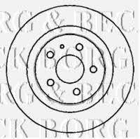 Borg & beck BBD4308 Тормозной диск задний невентилируемый BBD4308: Отличная цена - Купить в Польше на 2407.PL!