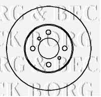 Borg & beck BBD4323 Front brake disc ventilated BBD4323: Buy near me in Poland at 2407.PL - Good price!