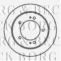 Borg & beck BBD4324 Front brake disc ventilated BBD4324: Buy near me in Poland at 2407.PL - Good price!