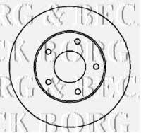 Borg & beck BBD4327 Front brake disc ventilated BBD4327: Buy near me in Poland at 2407.PL - Good price!
