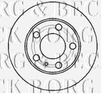 Borg & beck BBD4369 Front brake disc ventilated BBD4369: Buy near me in Poland at 2407.PL - Good price!
