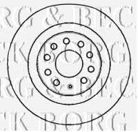 Borg & beck BBD4383 Front brake disc ventilated BBD4383: Buy near me in Poland at 2407.PL - Good price!