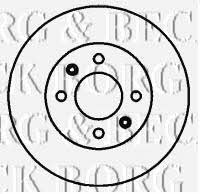 Borg & beck BBD4428 Front brake disc ventilated BBD4428: Buy near me in Poland at 2407.PL - Good price!