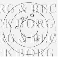 Borg & beck BBD4431 Rear ventilated brake disc BBD4431: Buy near me in Poland at 2407.PL - Good price!