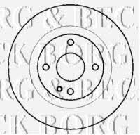 Borg & beck BBD4433 Rear brake disc, non-ventilated BBD4433: Buy near me in Poland at 2407.PL - Good price!