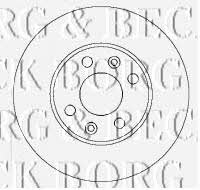 Borg & beck BBD4434 Front brake disc ventilated BBD4434: Buy near me in Poland at 2407.PL - Good price!