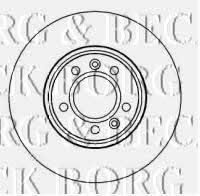 Borg & beck BBD4443 Тормозной диск передний вентилируемый BBD4443: Отличная цена - Купить в Польше на 2407.PL!