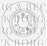 Borg & beck BBD4444 Rear brake disc, non-ventilated BBD4444: Buy near me in Poland at 2407.PL - Good price!