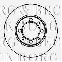 Borg & beck BBD4446 Unventilated front brake disc BBD4446: Buy near me in Poland at 2407.PL - Good price!