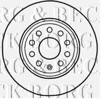 Borg & beck BBD4546 Rear brake disc, non-ventilated BBD4546: Buy near me in Poland at 2407.PL - Good price!