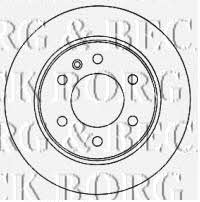 Borg & beck BBD4571 Rear brake disc, non-ventilated BBD4571: Buy near me in Poland at 2407.PL - Good price!