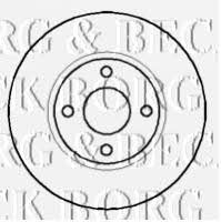 Borg & beck BBD4575 Unventilated front brake disc BBD4575: Buy near me at 2407.PL in Poland at an Affordable price!