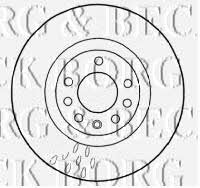 Borg & beck BBD4576 Front brake disc ventilated BBD4576: Buy near me in Poland at 2407.PL - Good price!