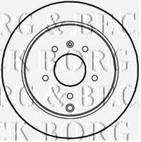 Borg & beck BBD4611 Rear ventilated brake disc BBD4611: Buy near me in Poland at 2407.PL - Good price!