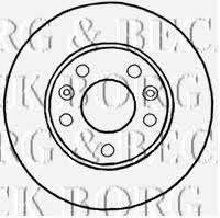 Borg & beck BBD4640 Front brake disc ventilated BBD4640: Buy near me in Poland at 2407.PL - Good price!