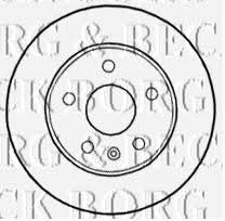 Borg & beck BBD4641 Front brake disc ventilated BBD4641: Buy near me in Poland at 2407.PL - Good price!