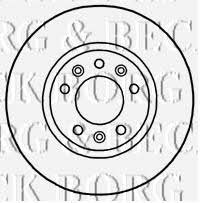 Borg & beck BBD4697 Front brake disc ventilated BBD4697: Buy near me in Poland at 2407.PL - Good price!