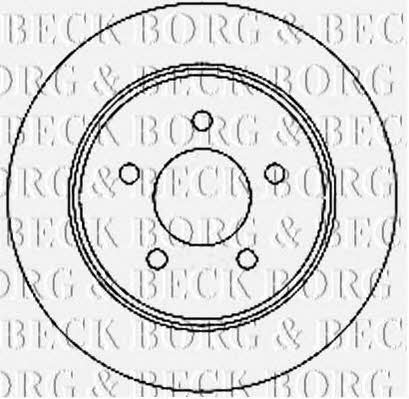 Borg & beck BBD4734 Rear brake disc, non-ventilated BBD4734: Buy near me in Poland at 2407.PL - Good price!