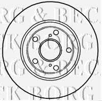 Borg & beck BBD4745 Front brake disc ventilated BBD4745: Buy near me in Poland at 2407.PL - Good price!