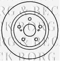 Borg & beck BBD4747 Rear brake disc, non-ventilated BBD4747: Buy near me in Poland at 2407.PL - Good price!