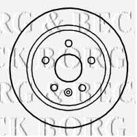 Borg & beck BBD4757 Rear brake disc, non-ventilated BBD4757: Buy near me in Poland at 2407.PL - Good price!