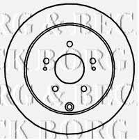 Borg & beck BBD4763 Rear brake disc, non-ventilated BBD4763: Buy near me in Poland at 2407.PL - Good price!