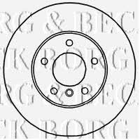 Borg & beck BBD4810 Rear ventilated brake disc BBD4810: Buy near me in Poland at 2407.PL - Good price!
