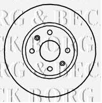 Borg & beck BBD4822 Front brake disc ventilated BBD4822: Buy near me at 2407.PL in Poland at an Affordable price!