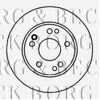 Borg & beck BBD4826 Unventilated front brake disc BBD4826: Buy near me in Poland at 2407.PL - Good price!