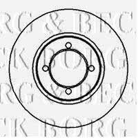 Borg & beck BBD4859 Unventilated front brake disc BBD4859: Buy near me in Poland at 2407.PL - Good price!