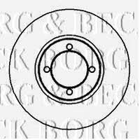 Borg & beck BBD4860 Unventilated front brake disc BBD4860: Buy near me in Poland at 2407.PL - Good price!