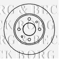 Borg & beck BBD4875 Unventilated front brake disc BBD4875: Buy near me in Poland at 2407.PL - Good price!