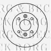 Borg & beck BBD4877 Front brake disc ventilated BBD4877: Buy near me in Poland at 2407.PL - Good price!
