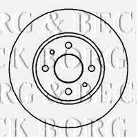 Borg & beck BBD4880 Rear brake disc, non-ventilated BBD4880: Buy near me in Poland at 2407.PL - Good price!