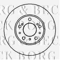 Borg & beck BBD4881 Unventilated front brake disc BBD4881: Buy near me in Poland at 2407.PL - Good price!
