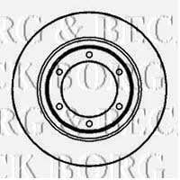 Borg & beck BBD4884 Unventilated front brake disc BBD4884: Buy near me at 2407.PL in Poland at an Affordable price!
