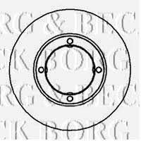 Borg & beck BBD4922 Unventilated front brake disc BBD4922: Buy near me in Poland at 2407.PL - Good price!